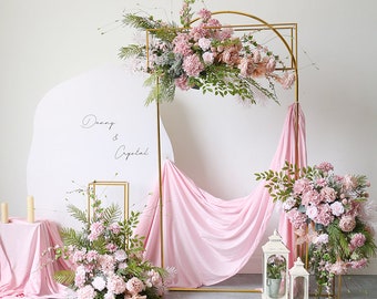 Artificial Floral Arch Wedding Arch Flowers and Arrangements Wedding Backdrop Flower Swag Corner Wedding Party Event Brial Shower Decor