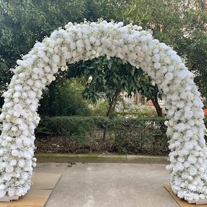 Baby Breath Flower Arch with Stand ,Wedding Arches for Ceremony Flower Backdrop Floral Swag Garden Party Wedding Decor Floral Arrangements