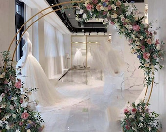 Arco floreale Swag Matrimonio Arco Fiore Ghirlanda Disposizione Corridoi Corridori Decor Flower Row Floral Corner Decorazione Festa Decoro