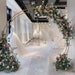 Floral Arch Swag Wedding Archway Flower Garland Arrangement Aisle Runners Decor Flower Row Floral Corner Decoration Party Decor 