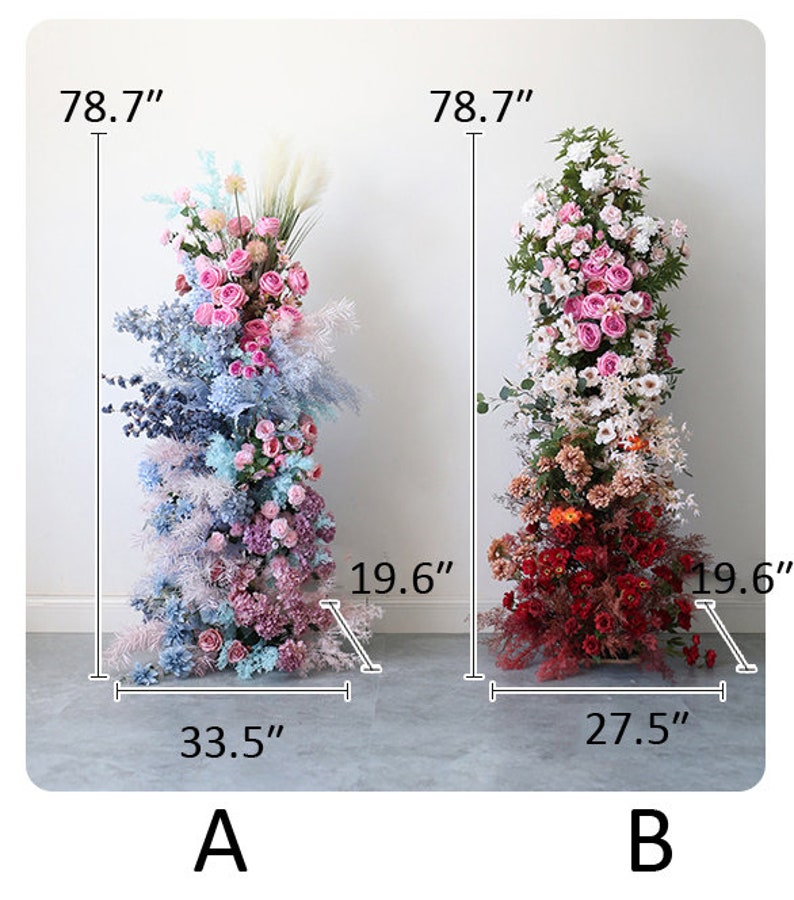 Artificial Flower Arch Wedding Backdrop Decor White Flower Etsy