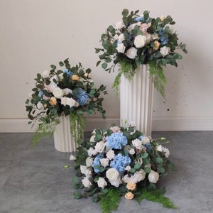 Floral Wedding Centerpiece Bloem Bruiloft Backdrop Top Tafel Decoratie Kunstmatige Floral Ball Aisle Runners Bruiloft Decor Arrangement
