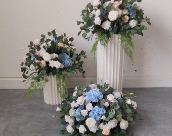 Floral Wedding Centerpiece Flower Wedding Backdrop Top Table Decoration Artificial Floral Ball Aisle Runners Wedding Decor Arrangement