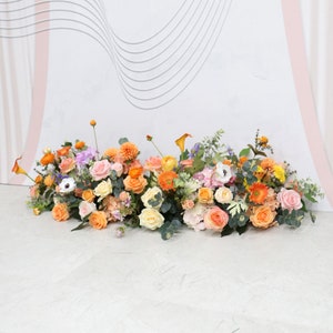 Wedding Flower Arch Arrangement Floral Arch Wedding Backdrop Floral Table Runner Bridal Shower Decor Wedding Flowers Aisle Runners Decor