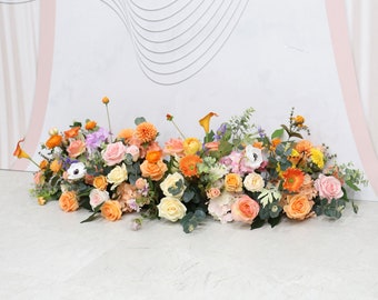 Wedding Flower Arch Arrangement Floral Arch Wedding Backdrop Floral Table Runner Bridal Shower Decor Wedding Flowers Aisle Runners Decor