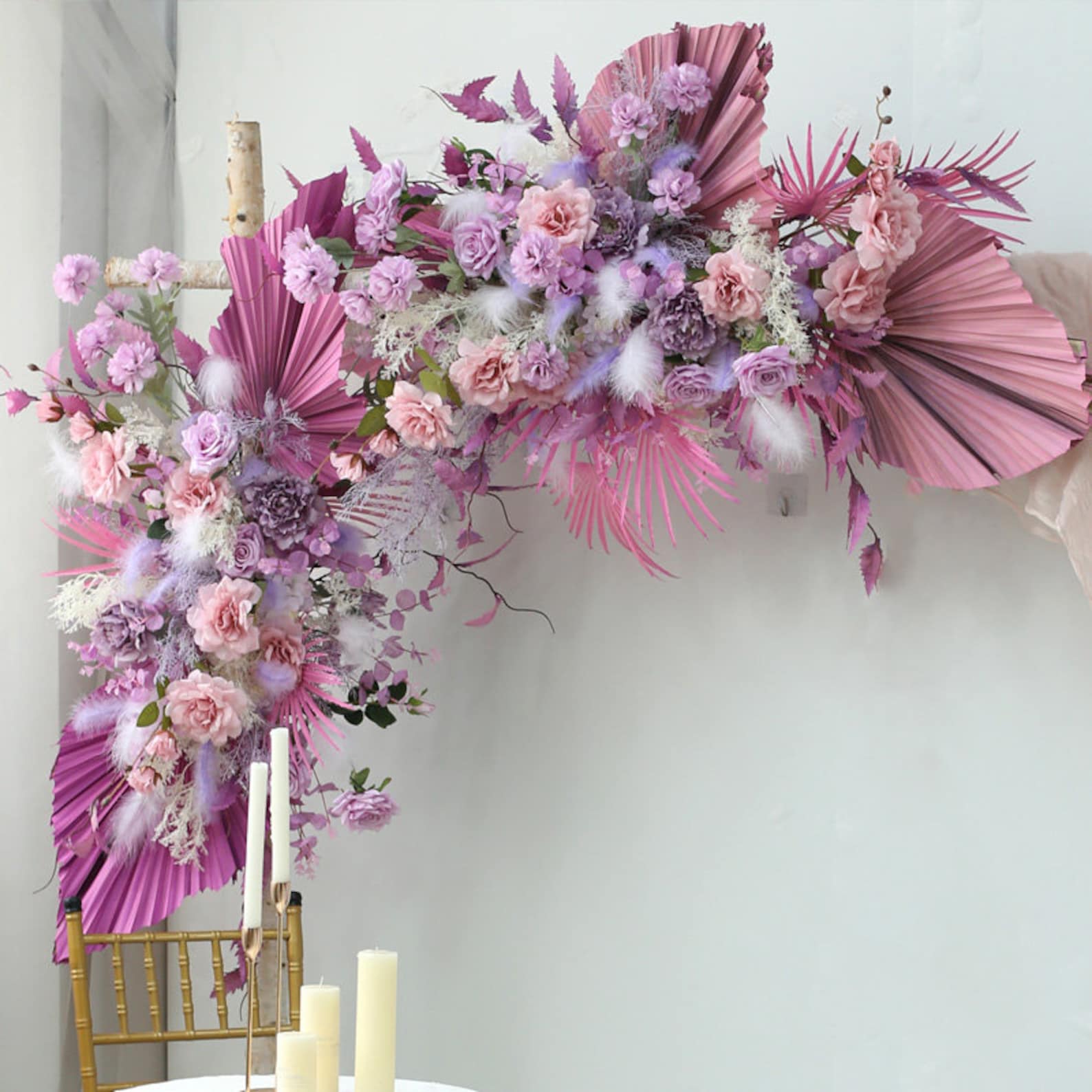 Wedding Arch Flowers Wedding Corner Swag Outdoor Wedding Backdrop ...
