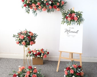 Seidenblumenbogen Girlande: Hochzeit Blumengirlande, Tischläufer Arrangement