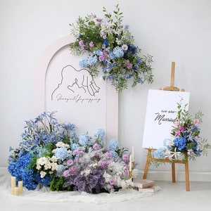 Wedding Archway Flower ,Wedding Corner Swag, Wedding Backdrop, Party Decor , Floral Arch Arrangement ,wedding arch flowers ,Event Decoration