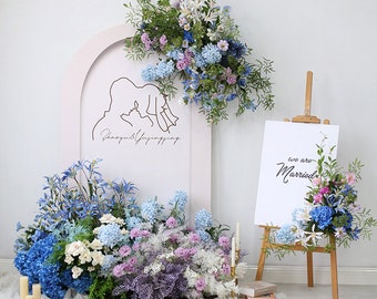 Wedding Archway Flower ,Wedding Corner Swag, Wedding Backdrop, Party Decor , Floral Arch Arrangement ,wedding arch flowers ,Event Decoration