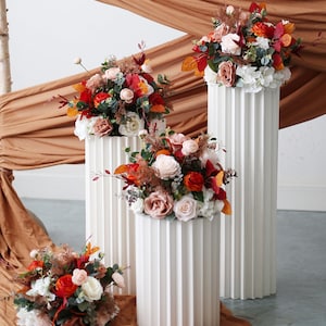 Table Flowers Centerpieces Wedding Table Centerpieces for Reception Top Table Decoration Artificial Flower Ball Wedding Arrangement