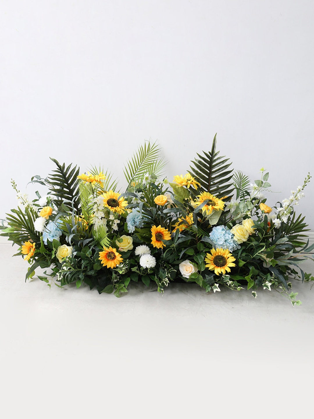 Sunflower Floral Arch Arrangement ,archway Flower, Floor Grounded