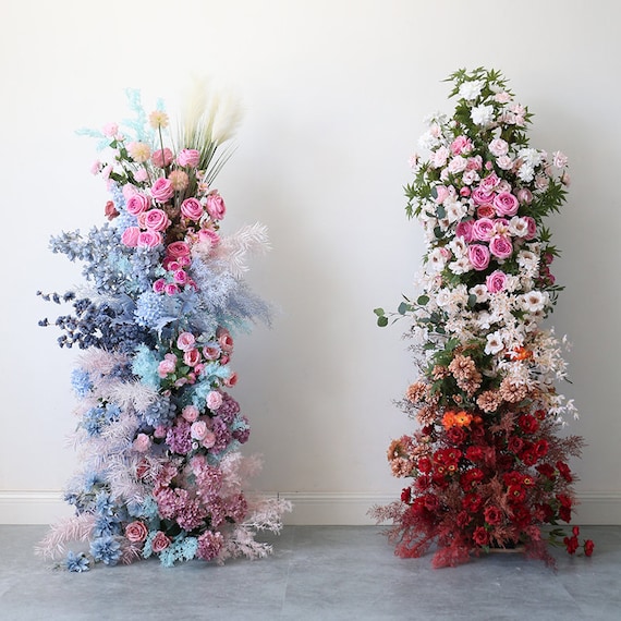 Artificial flower arch Wedding Backdrop Decor White Flower Archway for Bridal Shower Flower Arch Arrangement for Valentines Day Anniversary