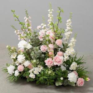 Wedding Arch , Artificial Flower Arch ,Floor Flower Aisle Flower Backdrop Floral Corner Swag Wedding Decorations Floral Arrangements