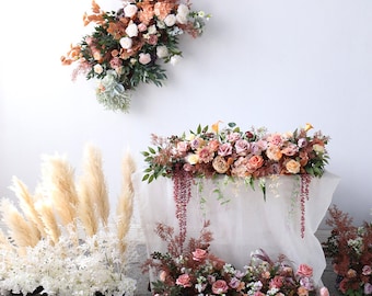Wedding Arch Flower Arch Swag Wedding Archway Flower Garland Arrangement Table Flower Runner Party Decor Aisle Runner Wedding Personalized