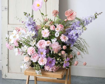 Centerpiece table decorations for Wedding Artificial Aisle Flower decoration Floor Floral party Event Wedding Decorations Floral Arrangement