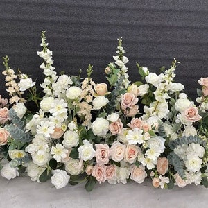 Hochzeitsbogen, Hochzeitsbögen für Zeremonie Blumengang Blumenhintergrund Blumenecke Swag Hochzeitsdekorationen Blumenarrangements