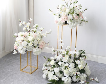 Silk Flower Wedding Flowers Top Table Decoration Wedding Centerpiece Artificial Flower Ball Outdoor Wedding Decorations Wedding Arrangement