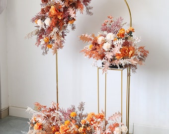 Flower Arch , Wedding Arch Flowers and Arrangements Corner Swag Wedding Backdrop Wedding Arches for Ceremony , Artificial flowers Decor