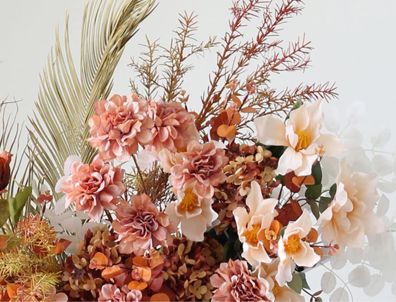 Kit di fiori artificiali per archi nuziali (confezione da 4), 2 pezzi
