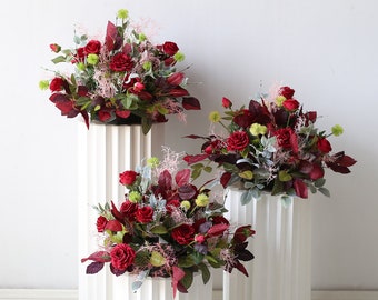 Wedding Centerpieces Flowers Table Centerpiece Decoration Artificial Floral Ball Outdoor Wedding Decor Fall Wedding Arrangement