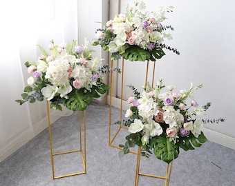 Silk Flower Wedding Flowers Top Table Decoration Wedding Centerpiece Artificial Flower Ball Outdoor Wedding Decorations Wedding Arrangement