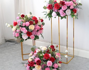 Half Moon Large Flower Centrepiece,  Floral Centrepiece, Autumn Fall Wedding centrepiece,flower ball, table flower ,Wedding Arrangement