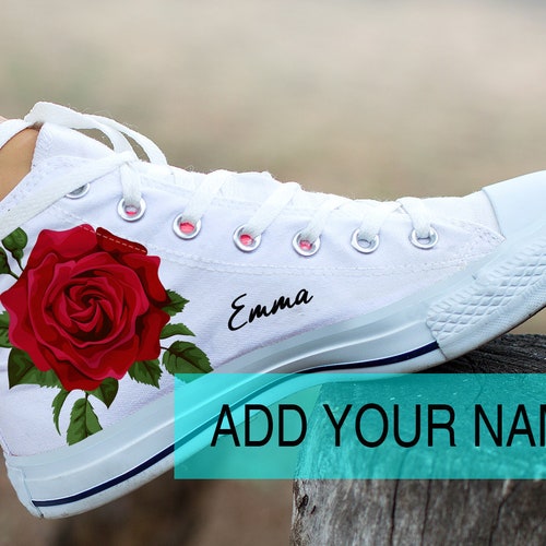 red rose sneakers