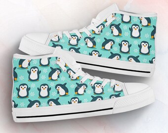 penguin print shoes
