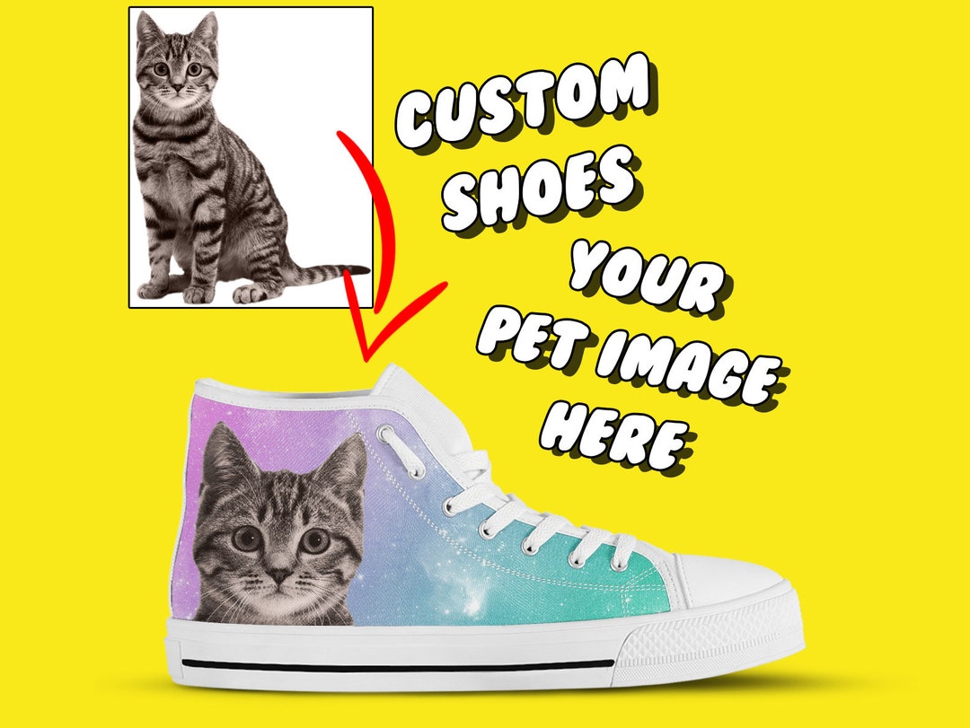 Cat Face Shoes Custom Pet Shoes Design Your Own Personalized Shoes for