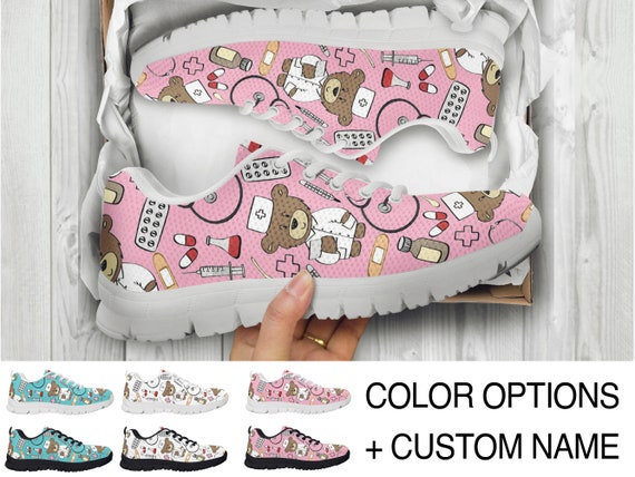 Nurse print shoes deals