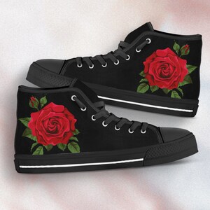 red rose sneakers