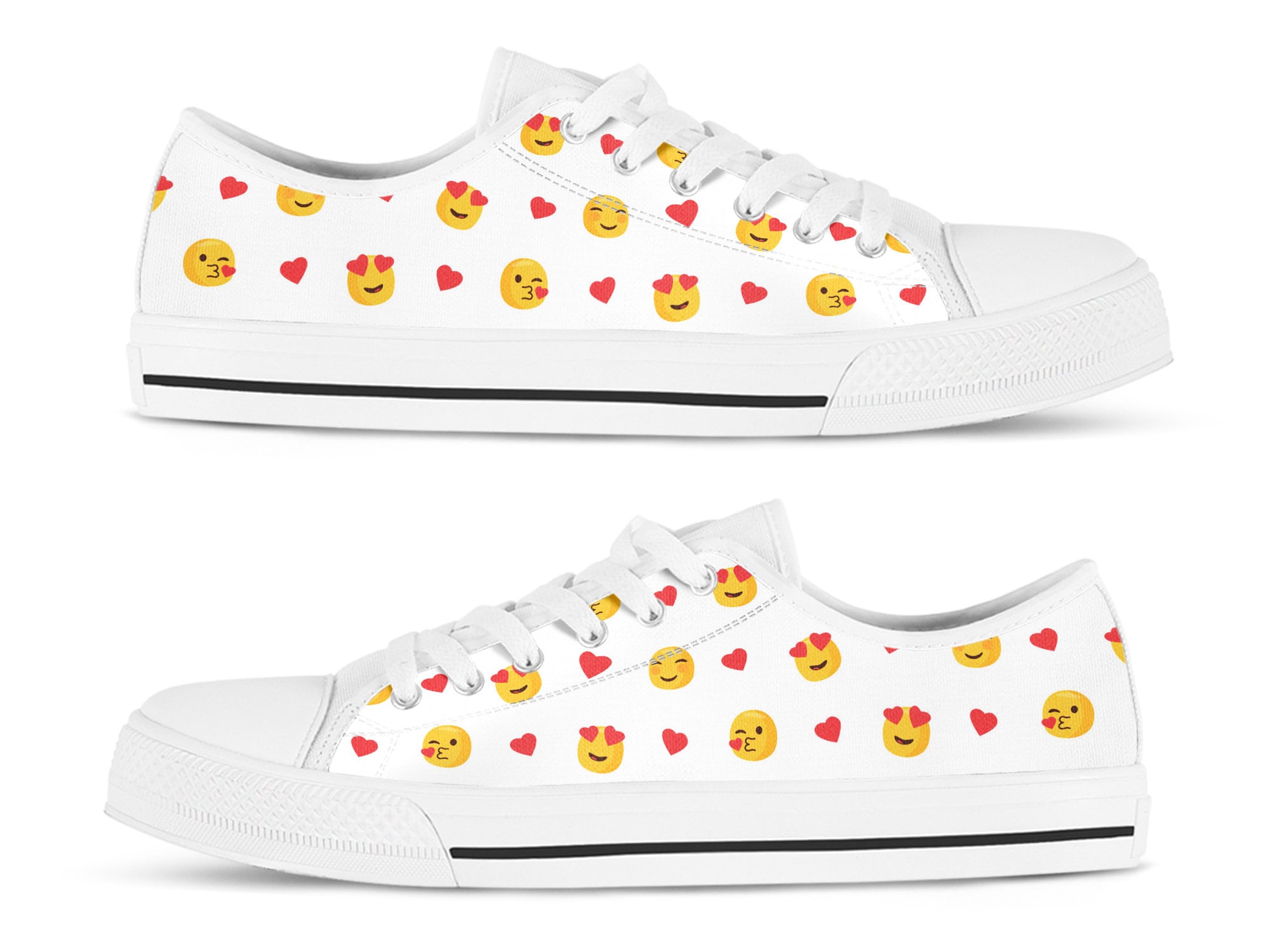 Emoji Love Women's Low Top Sneaker
