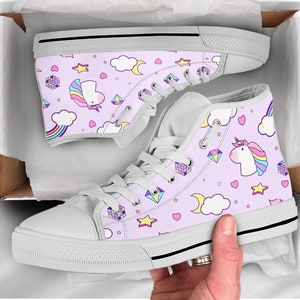 girls unicorn tennis shoes