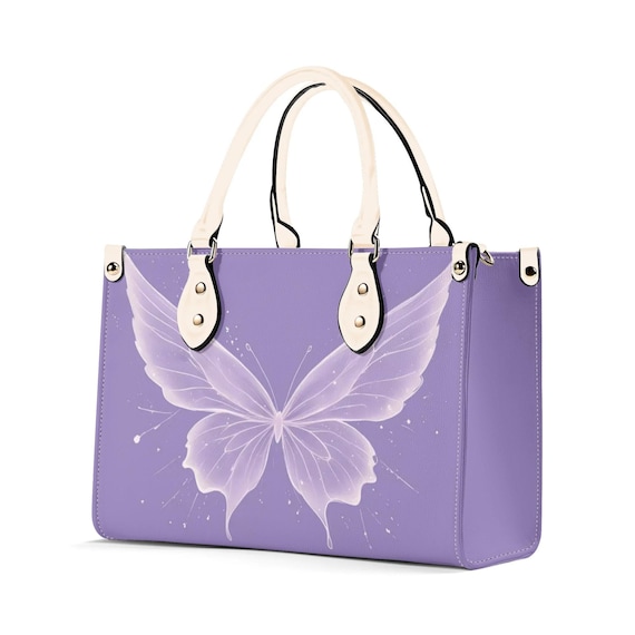 Fairy Butterfly Womens Handbag Shoulder Bag High quality PU Vegan Leather SML Sizes Removable Strap Ideal for Commuting and Traveling Etsy