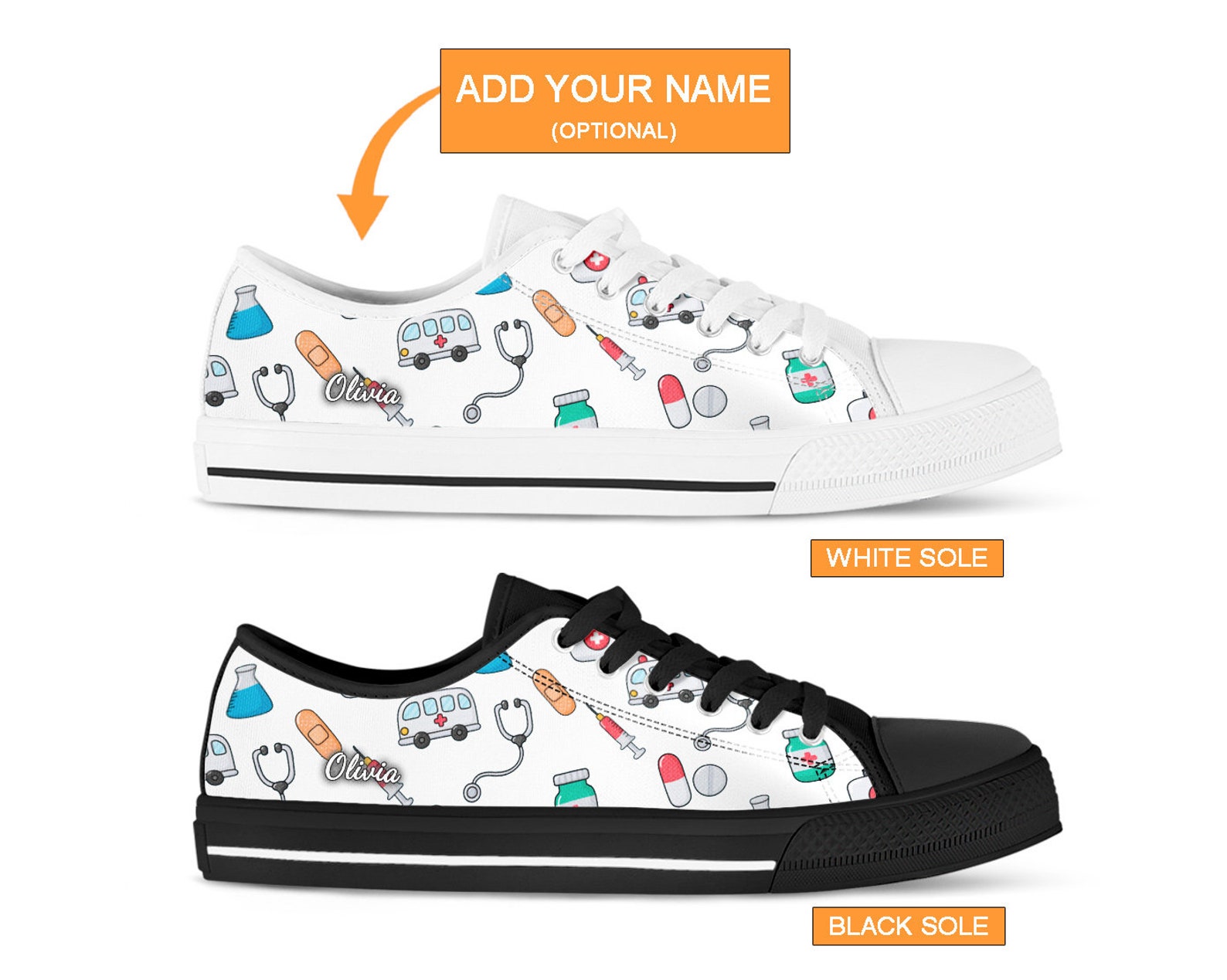 funky nurse shoes