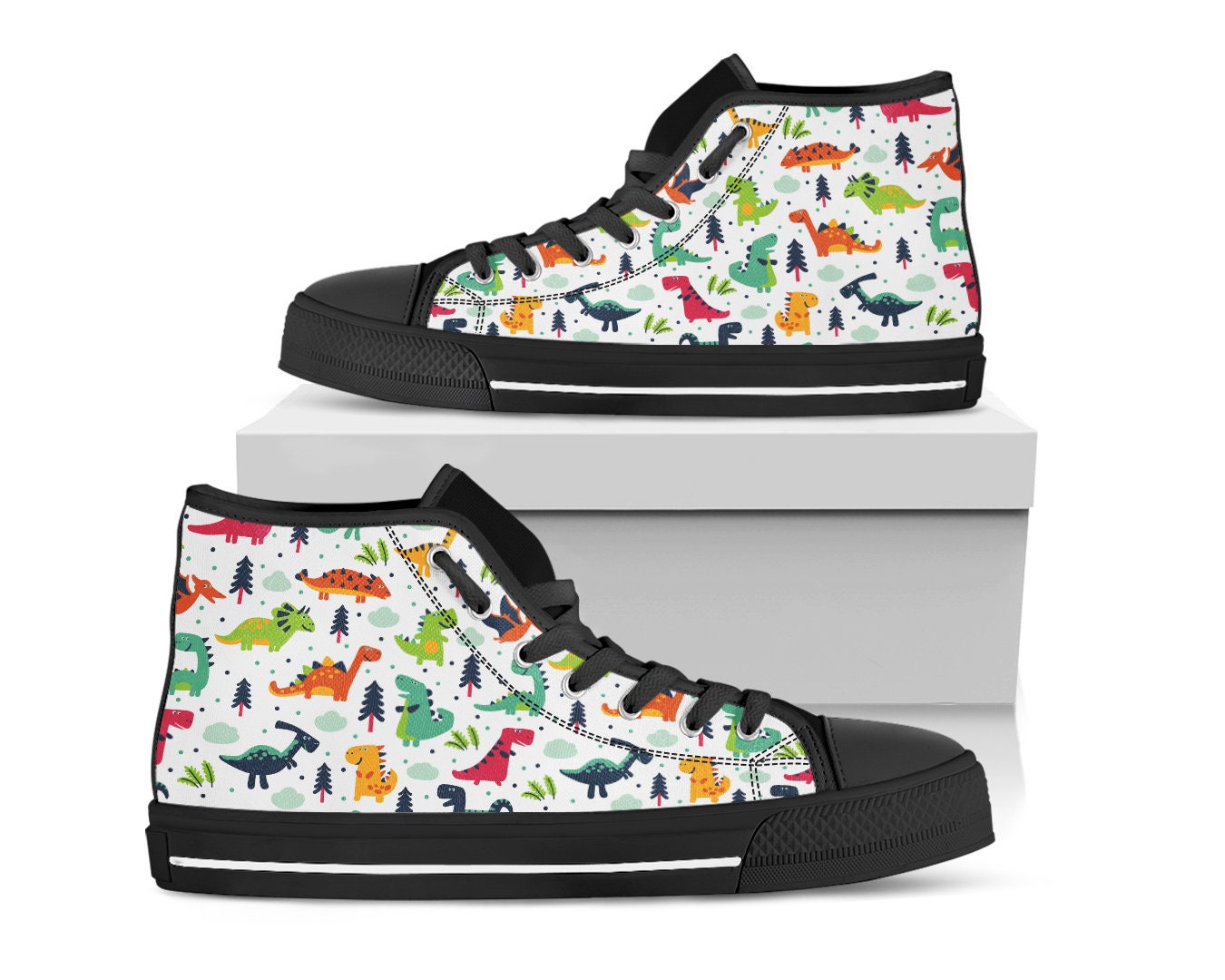 Cute Dinosaur Shoes Dinosaur Sneakers Cute Shoes Etsy
