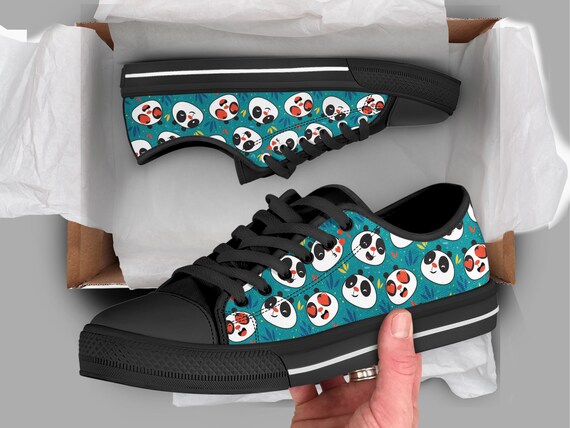 Cute Panda Shoes Womens Sneakers Panda Shoes Casual Shoes Panda Lover Gifts Low Top Converse Style Shoes for Womens Mens Adults Etsy Australia