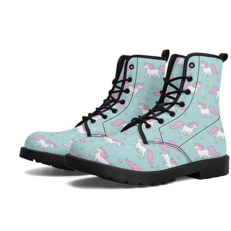 Sushi Kawaii Pattern Print Men Women Leather Boots main image 1