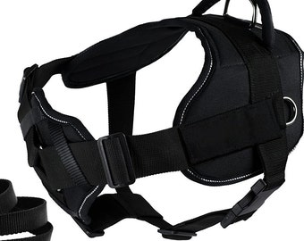 New Dean & Tyler's DT Fun Chest Support Harness with Reflective Trim blank patches