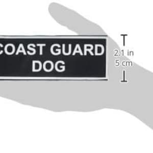 COAST GUARD Dog Dean Tyler Funktionierender Aufnäher Velcro® Marke Hook-and-Loop Verschluss Medium W 5 zoll by (H) 1,5 zoll