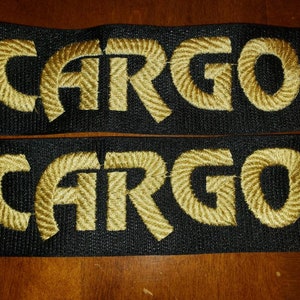 Custom JULIUS k9 font dog name 2 embroidered patch tags Harness Vest custom colors VELCRO® brand hook-and-loop fastener