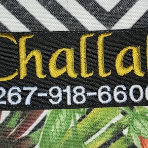 Benutzerdefinierter Hundename mit Kontaktnummer 2 gestickte Patch-Tags Julius K9 Harness Weste benutzerdefinierte Farben VELCRO® Marke Klettverschluss