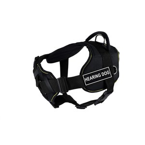 Neuer DEAN & TYLER DT Harness mit Bruststütze Neon Gelb Borte Größe Große Blanko Patches