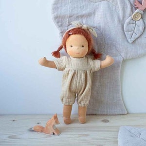 Rag doll Lotti 32 cm/made in the style of a Waldorf doll