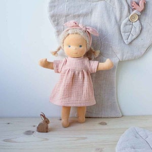 Cloth doll Lissi 32 cm/made in the style of a Waldorf doll