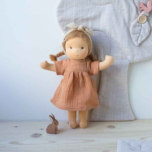 Cloth doll Loni 32 cm / made in the style of the Waldorf doll