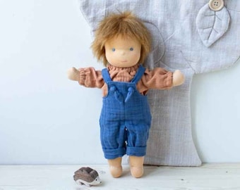 Cloth doll Luca 32 cm/made in the style of a Waldorf doll