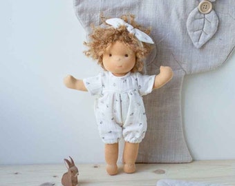 Rag doll Smilla 32 cm/made in the style of a Waldorf doll