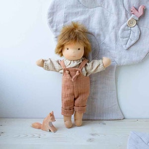 Rag doll Linus 32 cm/made in the style of a Waldorf doll