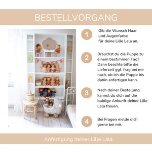 Bestellvorgang für eine Lille Lala Puppe